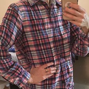 LL Bean fleece lined flannel shirt
